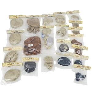 Lot of 22 Vintage Tallina's Doll Wigs Blonde Black Red Hair New Old Stock NOS